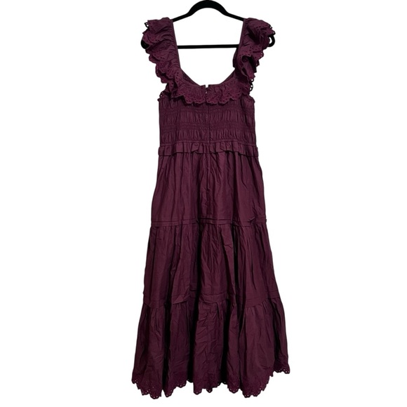 Madewell Lucie Embroidered Cotton Midi Dress - Picture 4 of 15